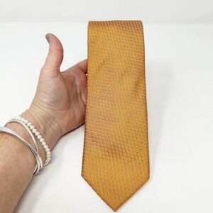 Oak Hall‎ Memphis Orange Blue Silk Geometric Tie